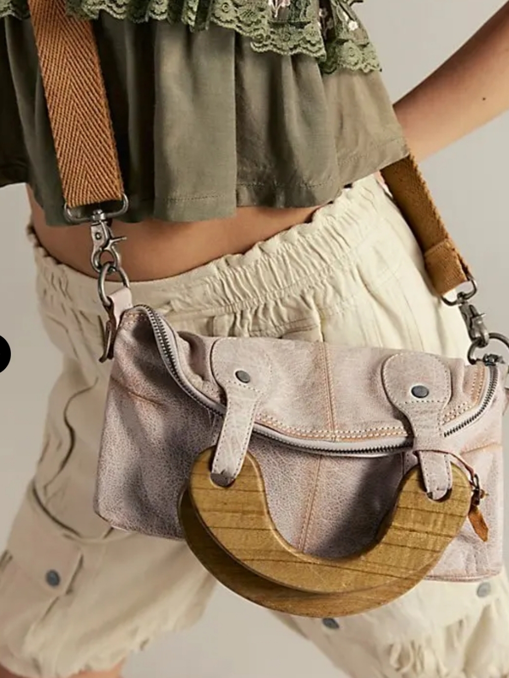 Free People We The Free Baby Willow Tote Bag *FLAWED* Festival Boho Cowgirl - Picture 16 of 16